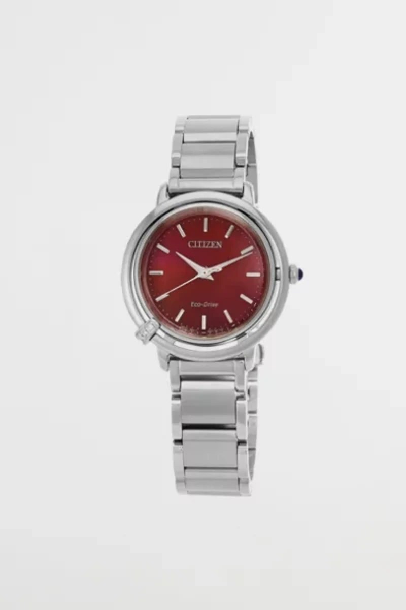 Citizen L Eco-Drive Red Mother of Pearl Dial Watch