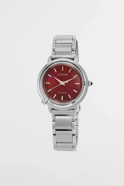 Citizen L Eco-Drive Red Mother of Pearl Dial Watch