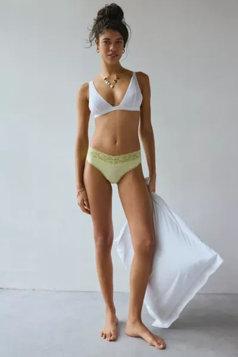 Out From Under Hattie Lace Trim Thong