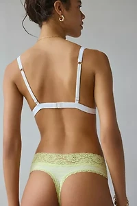 Out From Under Hattie Lace Trim Thong