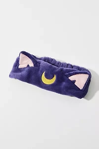 The Crème Shop X Pretty Guardian Sailor Moon Lovely Luna 3D Teddy Plushie Spa Headband
