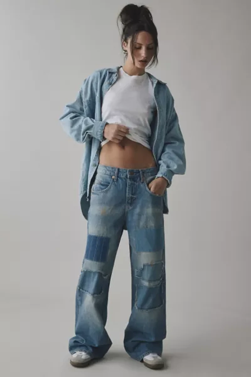BDG Jaya Patchwork Baggy Boyfriend Jean