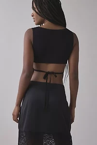 Tyler McGillivary Alice Square Neck Open-Back Tank Top