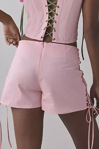Tyler McGillivary Sylvia Floral Applique Ribbon Short