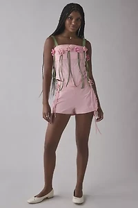 Tyler McGillivary Sylvia Floral Applique Ribbon Short