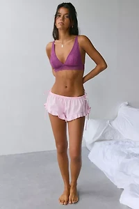 Out From Under Marie Semi-Sheer Lace Plunge Bralette