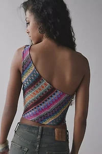 UO Vivi One-Shoulder Asymmetric Tank Top
