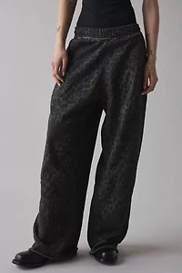 Jaded London Charcoal Leopard Marled Monster Jogger