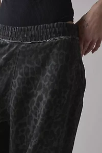 Jaded London Charcoal Leopard Marled Monster Jogger
