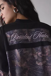 Jaded London Resident Hater Graphic Camo Hockey Jersey