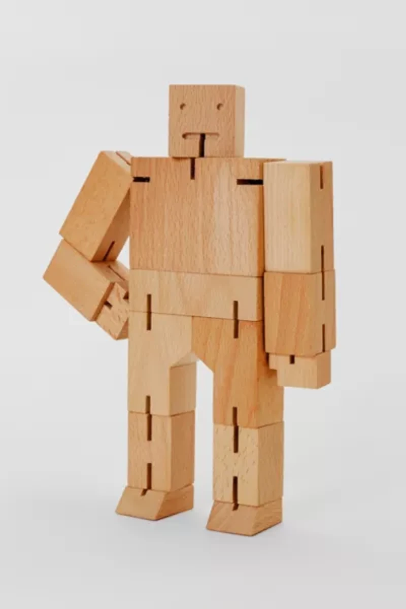 Areaware Cubebot & Milo Cubebot Wooden Set