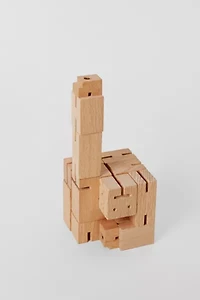 Areaware Cubebot & Milo Cubebot Wooden Set