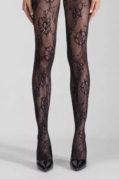 LECHERY® Floral Net Tights