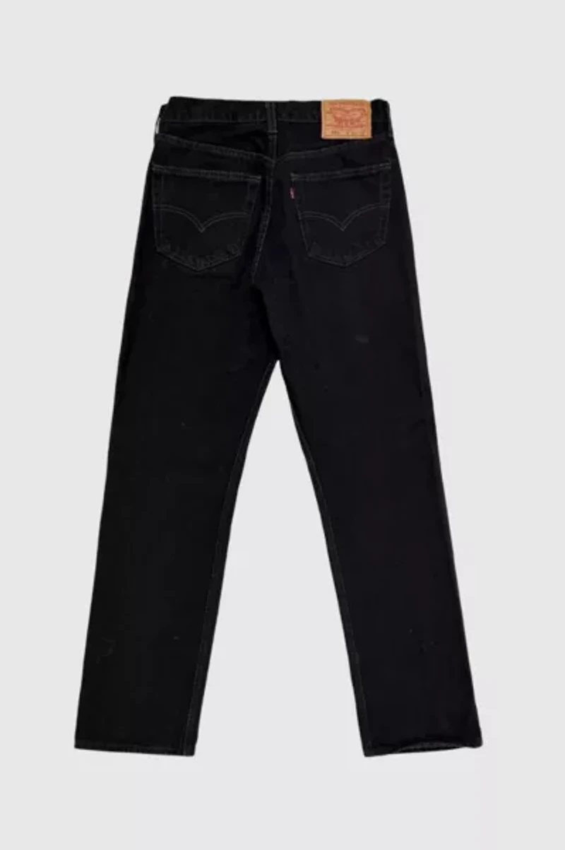 Vintage 1990’s Levi’s® 501 Dark Black Denim Jeans