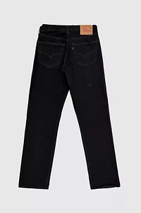 Vintage 1990’s Levi’s® 501 Dark Black Denim Jeans