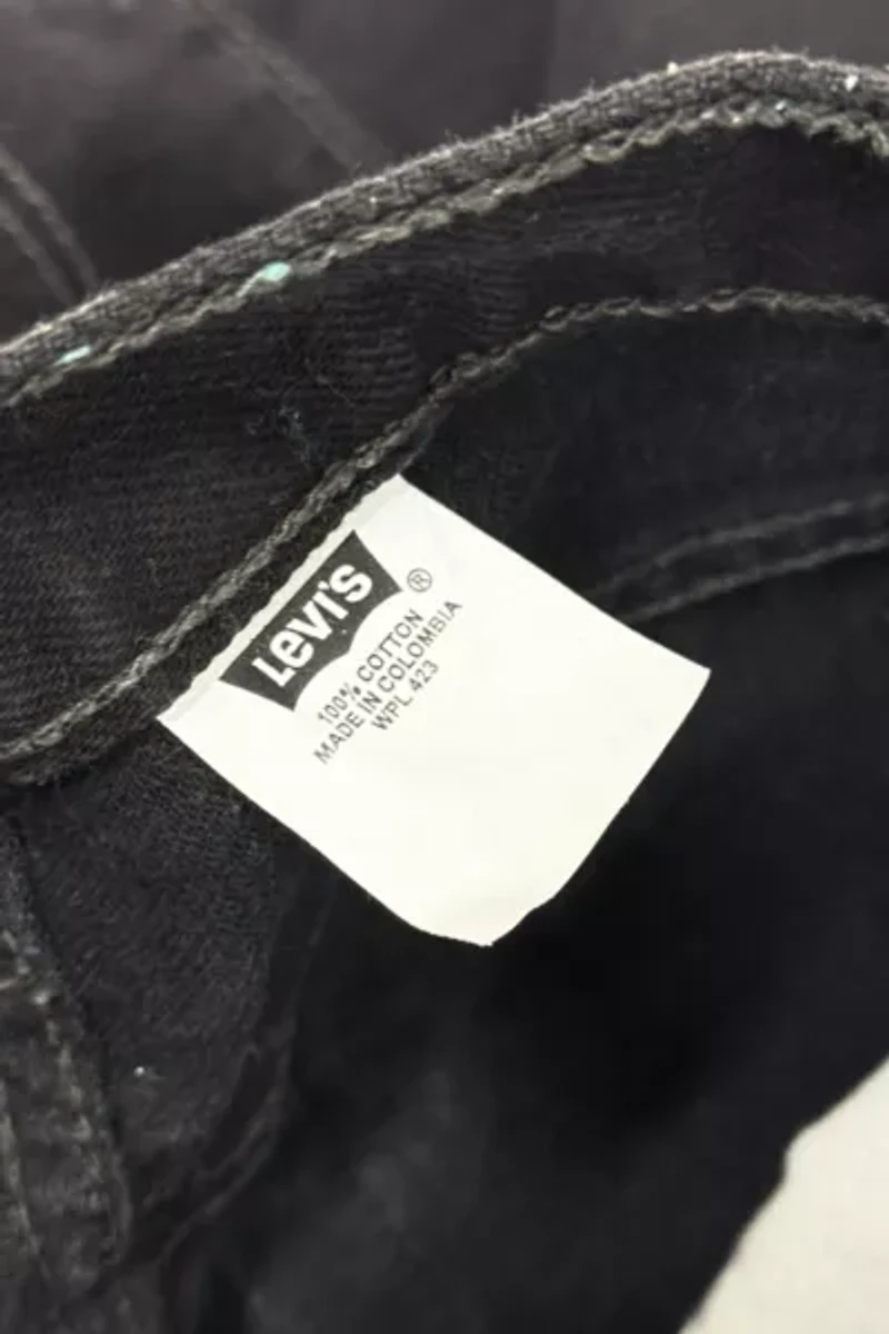 Vintage 1990’s Levi’s® 501 Dark Black Denim Jeans