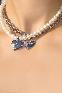 RIMOR The Bow Heart Chain Choker