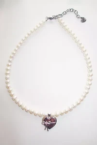 RIMOR The Bow Heart Pearl Choker