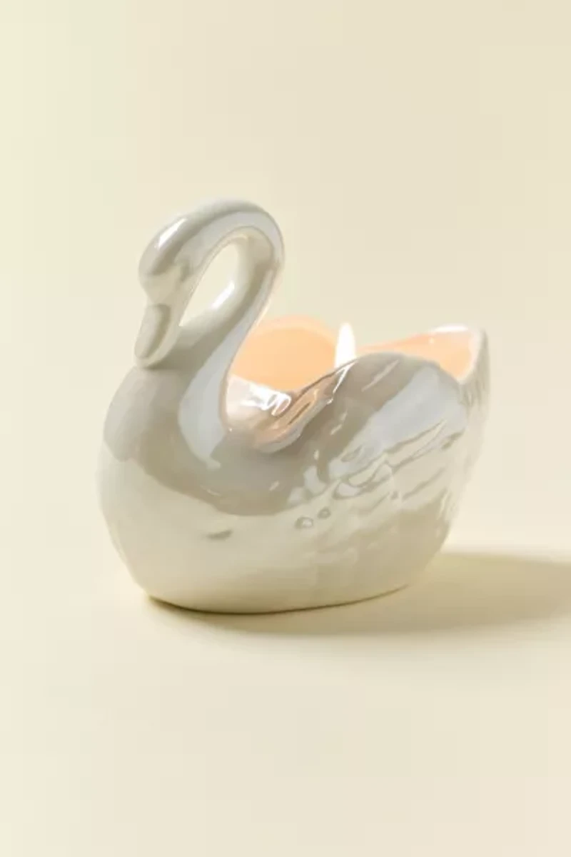 Ceramic Swan 5.5 oz Scented Candle