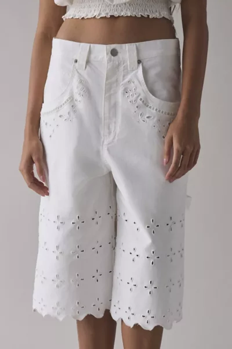 BDG Astrid Eyelet Denim Jort