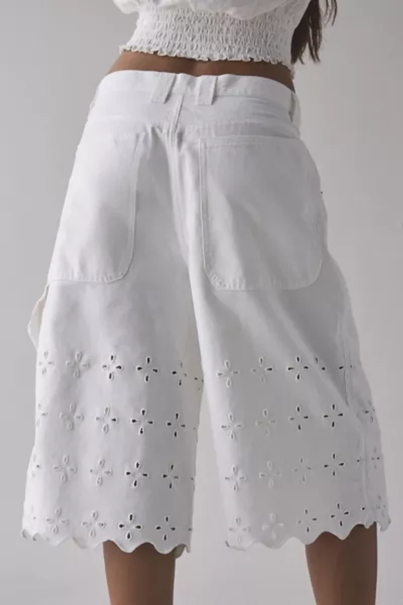 BDG Astrid Eyelet Denim Jort