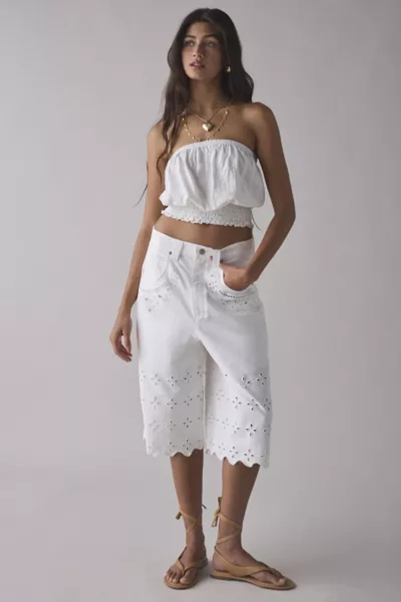 BDG Astrid Eyelet Denim Jort