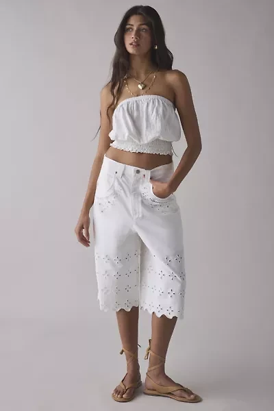 BDG Astrid Eyelet Denim Jort