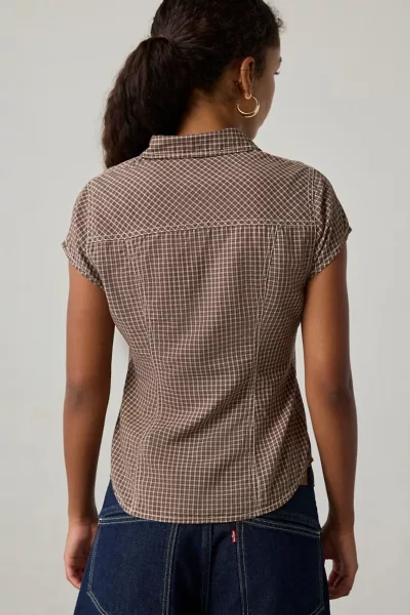 BDG Veronica Short Sleeve Button-Down Shirt