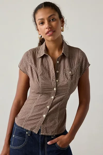 BDG Veronica Short Sleeve Button-Down Shirt