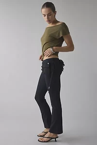 Zemeta What Can I Say Frill Straight Leg Pant