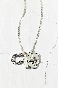 Beau Stainless Steel Charm Necklace