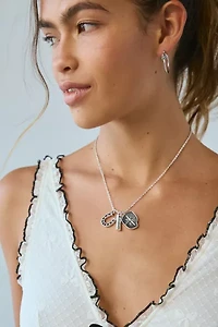 Beau Stainless Steel Charm Necklace