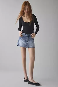 Abrand 95 Jenna A-line Denim Mini Skirt