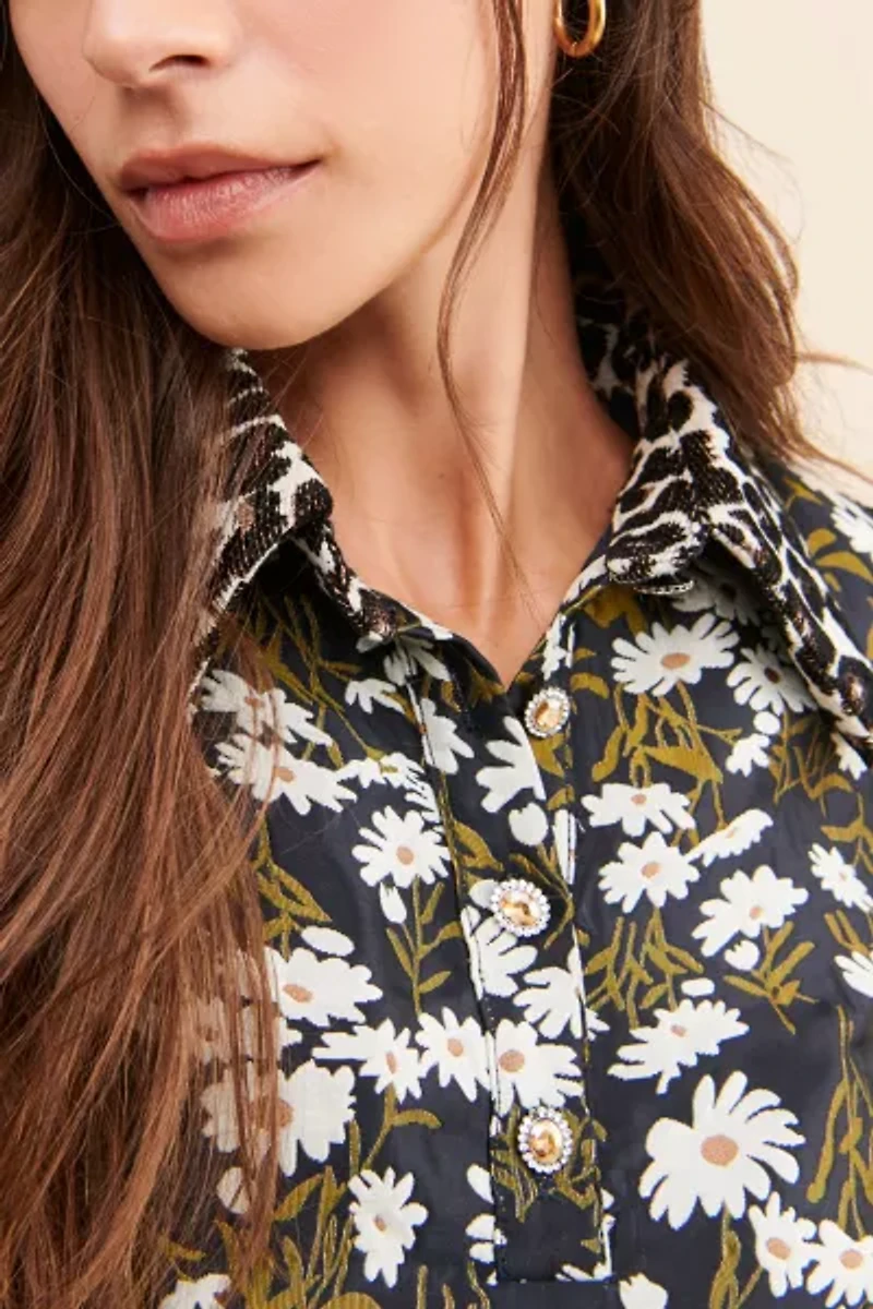 Sister Jane Mabel Jacquard Mini Dress