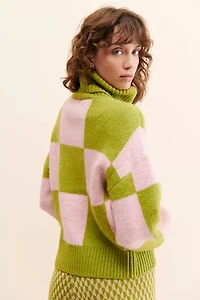 Native Youth Iola Checkerboard Sweater