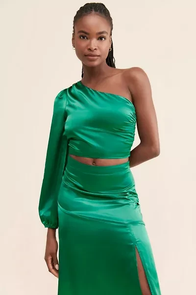 g.p.d. Serena Satin Crop Top