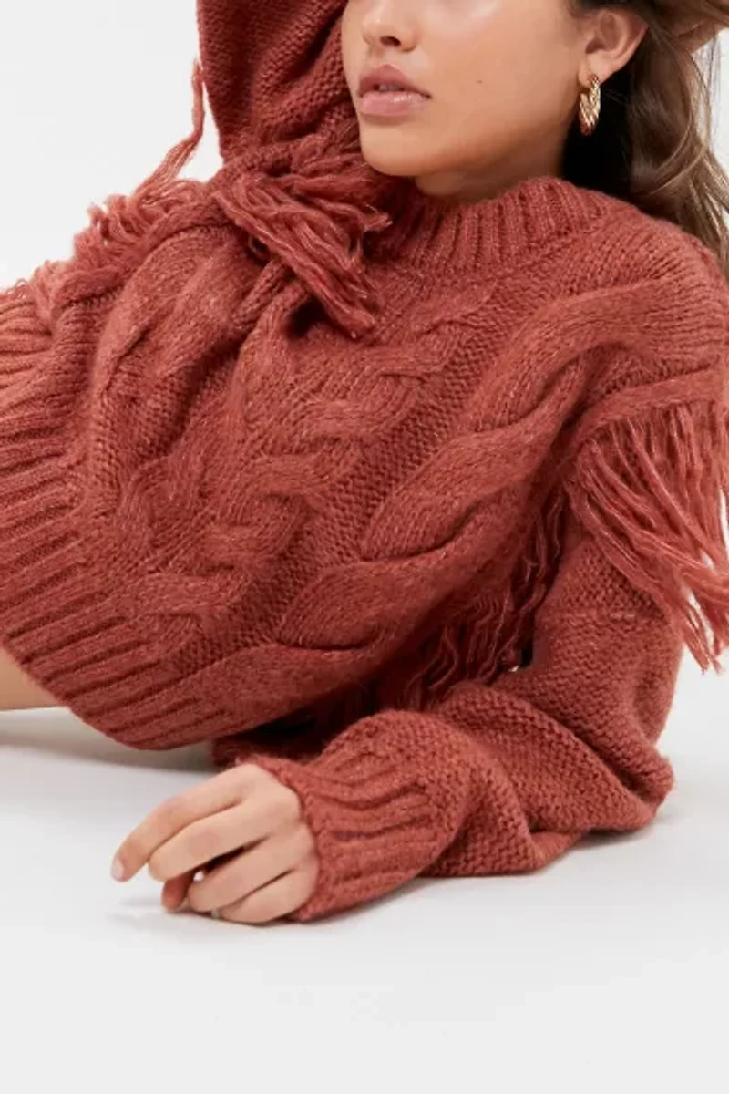 Faye Shimmer Fringe Sweater