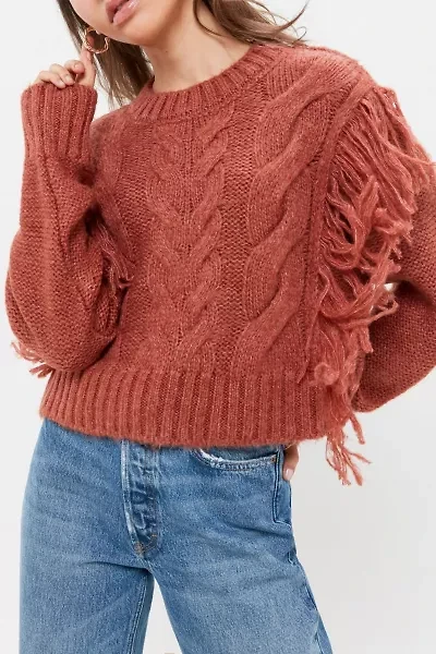 Faye Shimmer Fringe Sweater