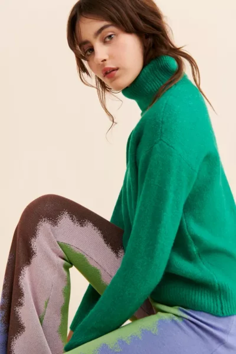 Lili Sidonio x Molly Bracken Knitted Turtleneck Sweater