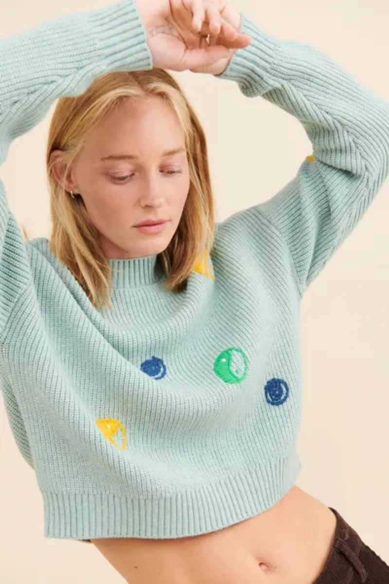 Native Youth Yin Yang Stitched Sweater
