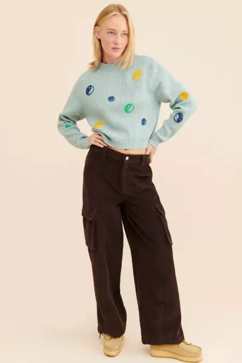Native Youth Yin Yang Stitched Sweater