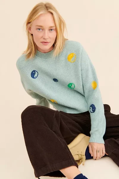 Native Youth Yin Yang Stitched Sweater