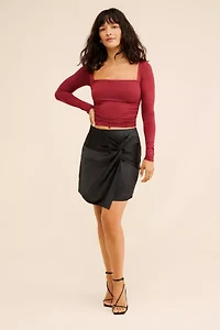 MinkPink Ella Asymmetric Mini Skirt