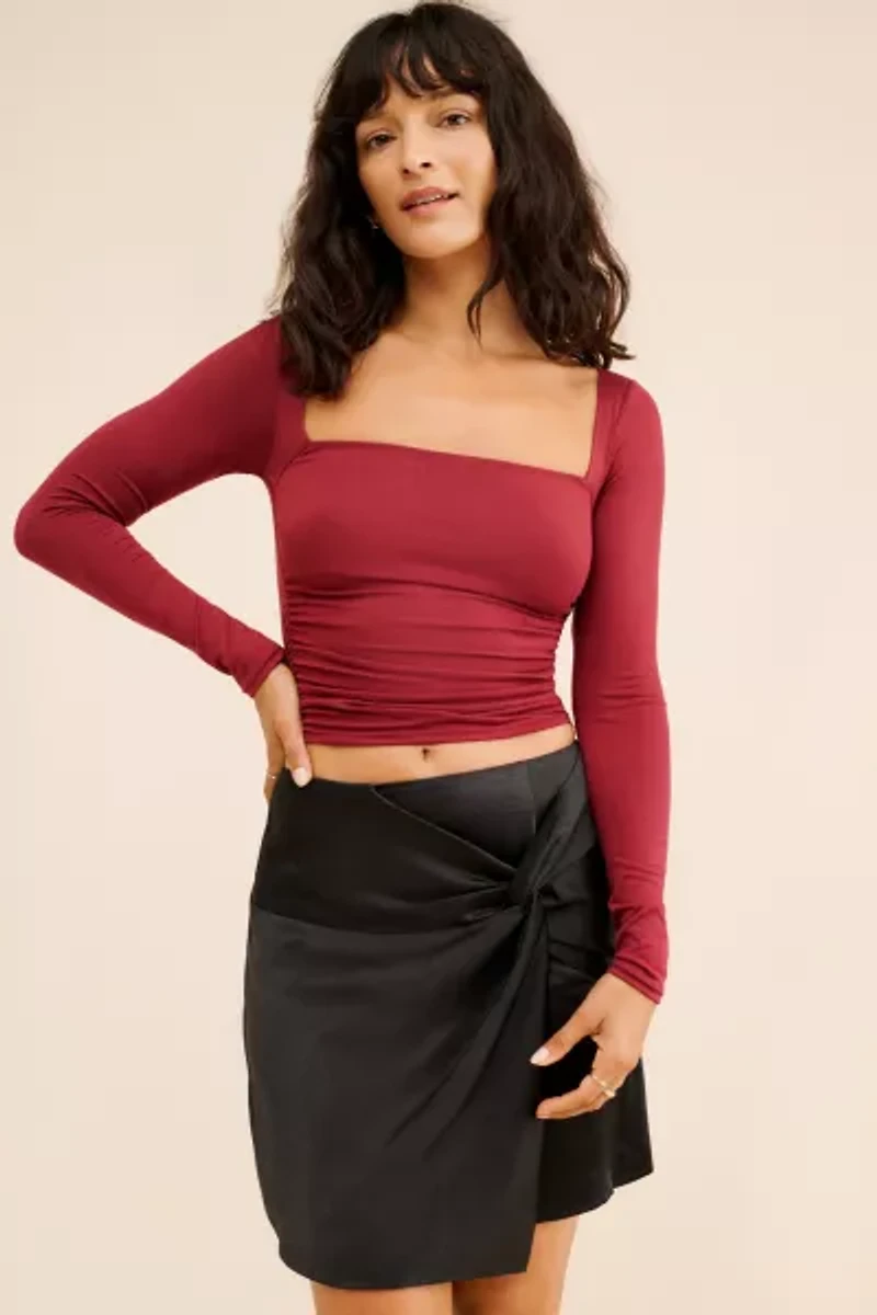 MinkPink Ella Asymmetric Mini Skirt