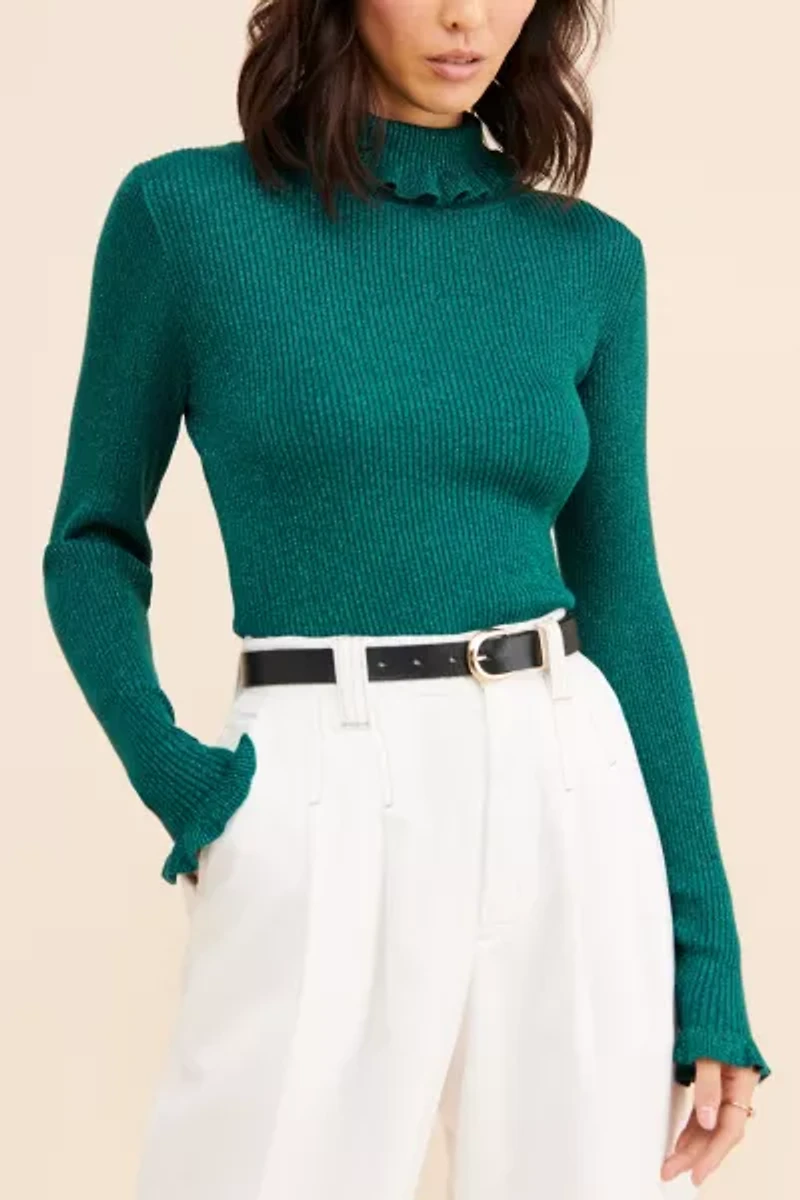 Glamorous Frill Turtleneck