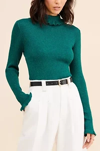 Glamorous Frill Turtleneck