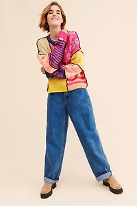 The Ragged Priest Patchwork Knit Sweater