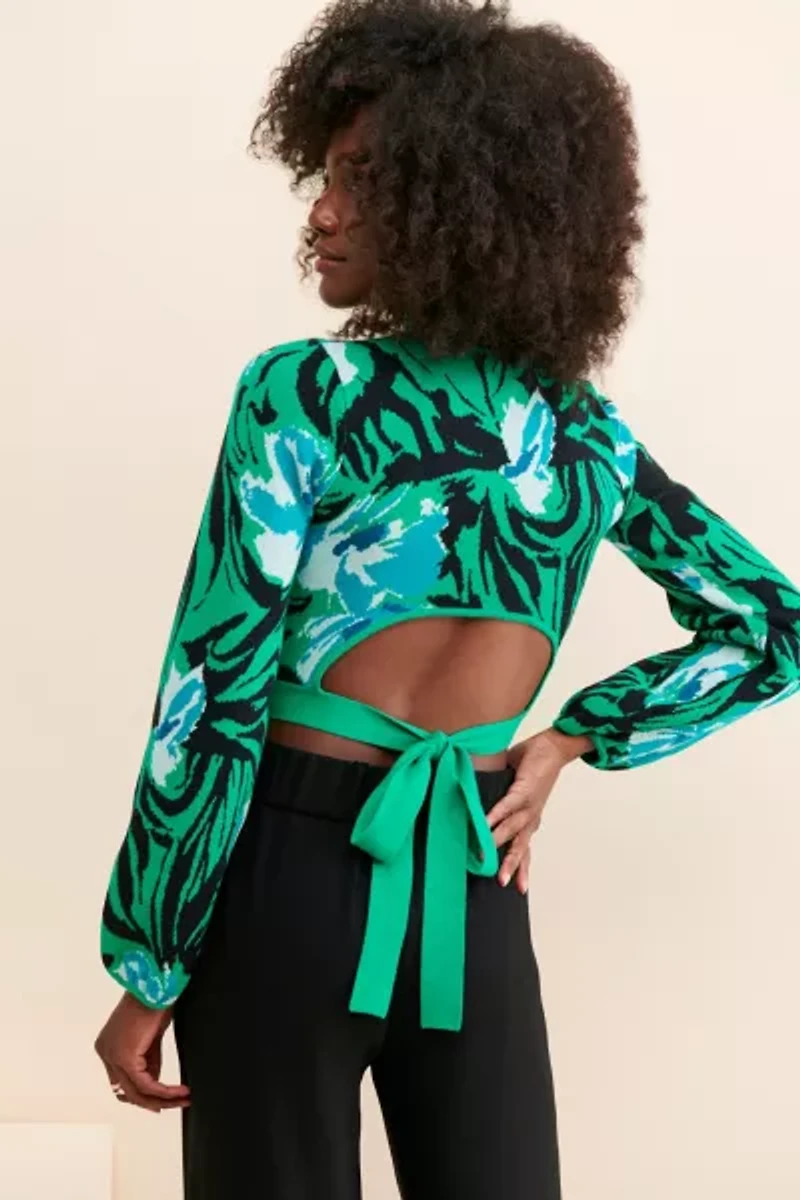4SI3NNA Rosa Cropped Sweater