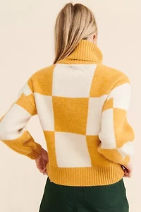 Native Youth Iola Checkerboard Sweater