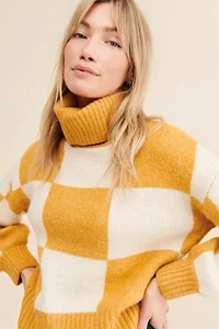 Native Youth Iola Checkerboard Sweater